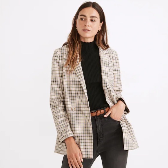 Madewell Dorset Blazer in Albermarle Plaid - Picture 1 of 4